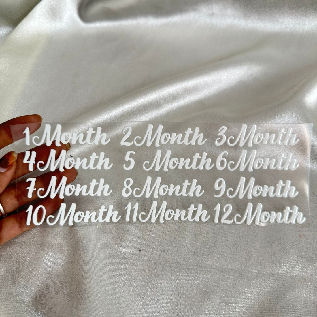 One year baby frame peel off sticker big