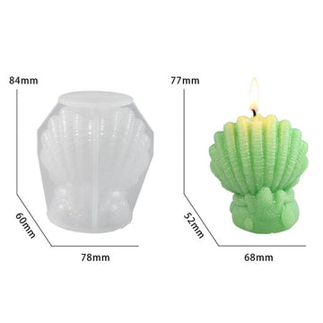 Shell coral candle mould