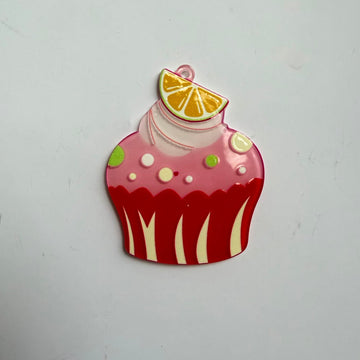 Acrylic charm cupcake 002