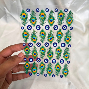 Morpankh & evil eye  peel off sticker sheet 001 A6