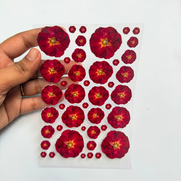 Rose peel off sticker sheet A6