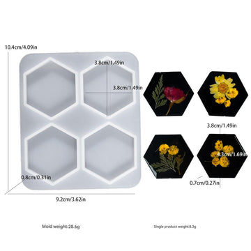 4 in 1 hexagon mould