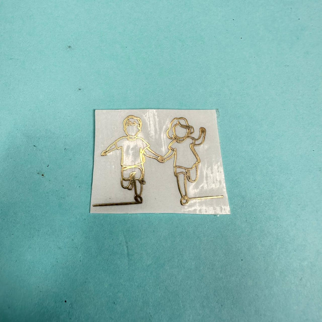 Rakhi metal sticker line art 005