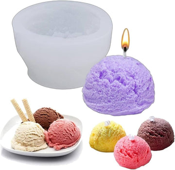 Ice cream candle mould