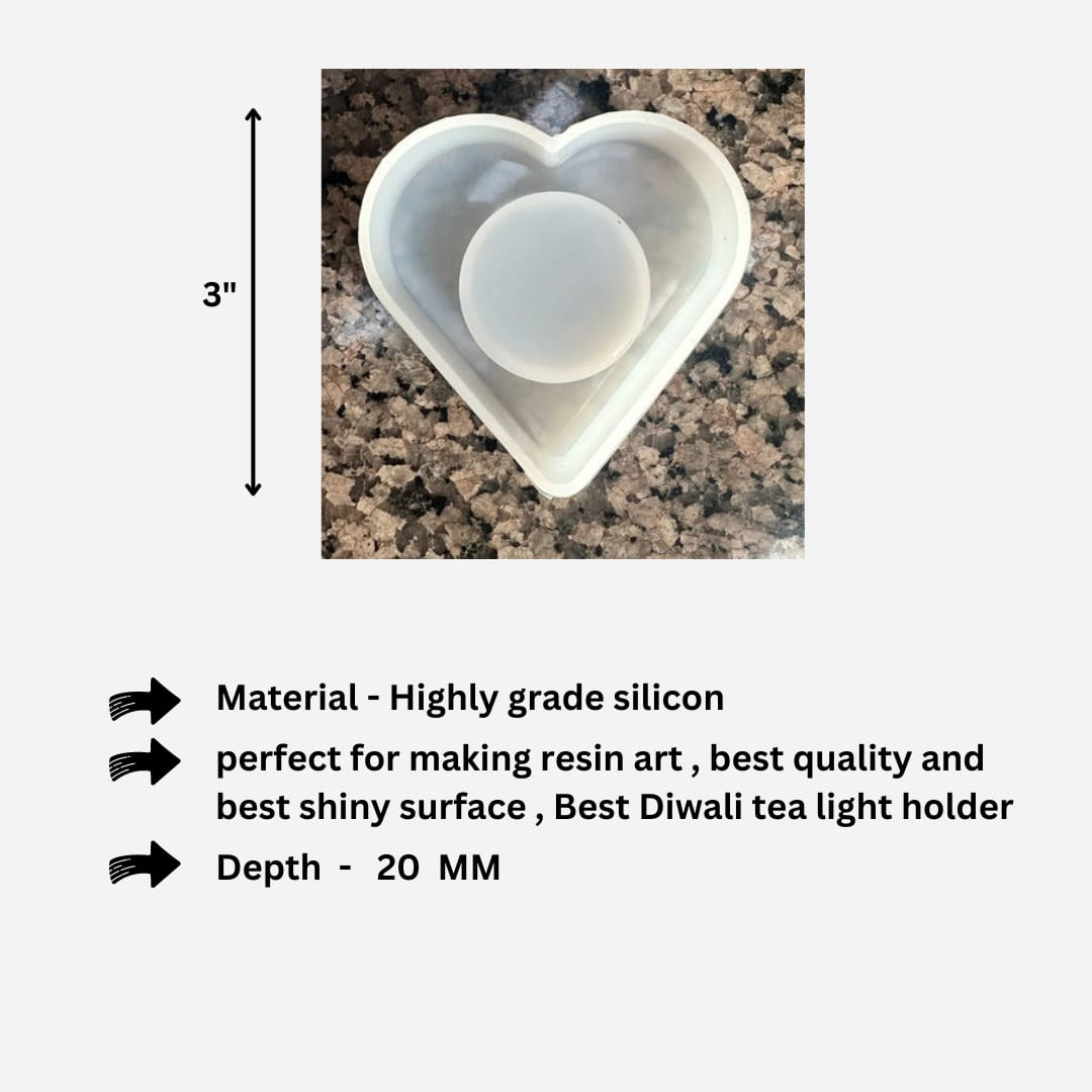 Heart tea light holder