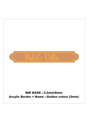 Customise nameplate cutout 004