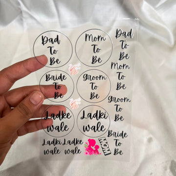 To be tag peel off sticker sheet A6 002
