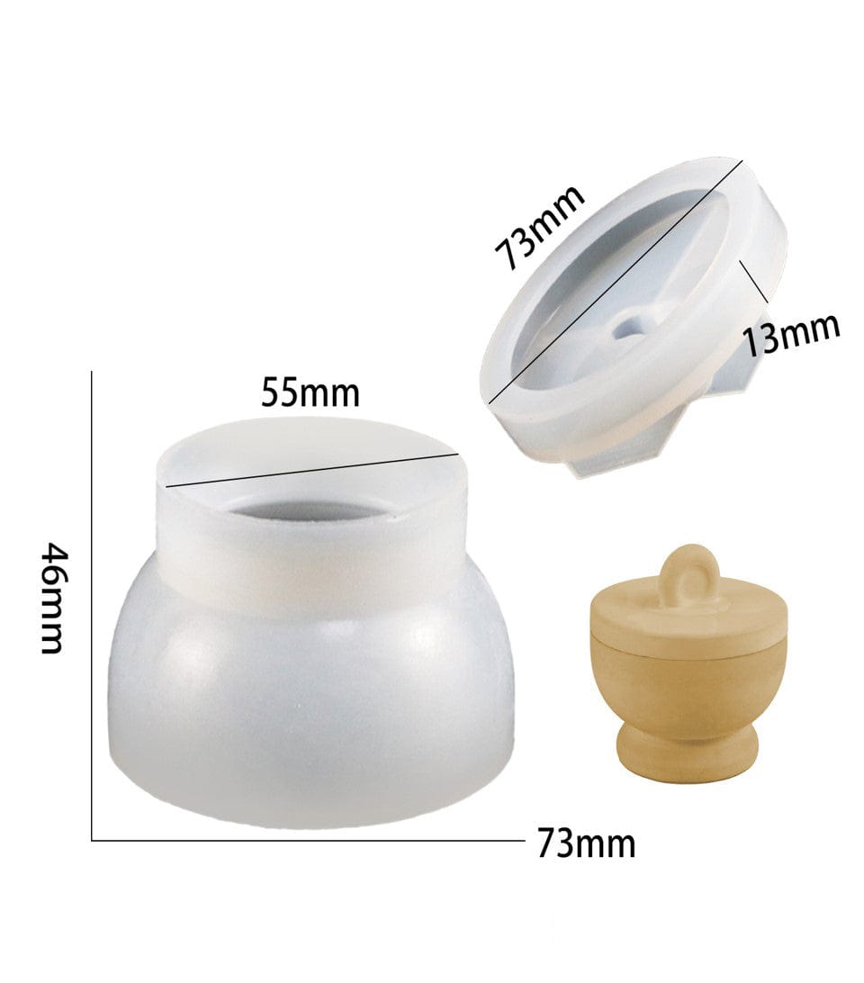 Round bowl storage with lid mould