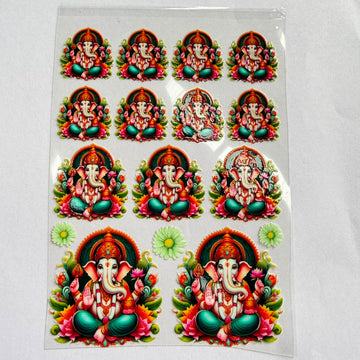 Ganeshji peel off sticker 001
