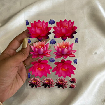 Lotus peel off sticker B