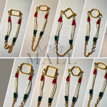 Ready rakhi bracelet chain with bezel 005