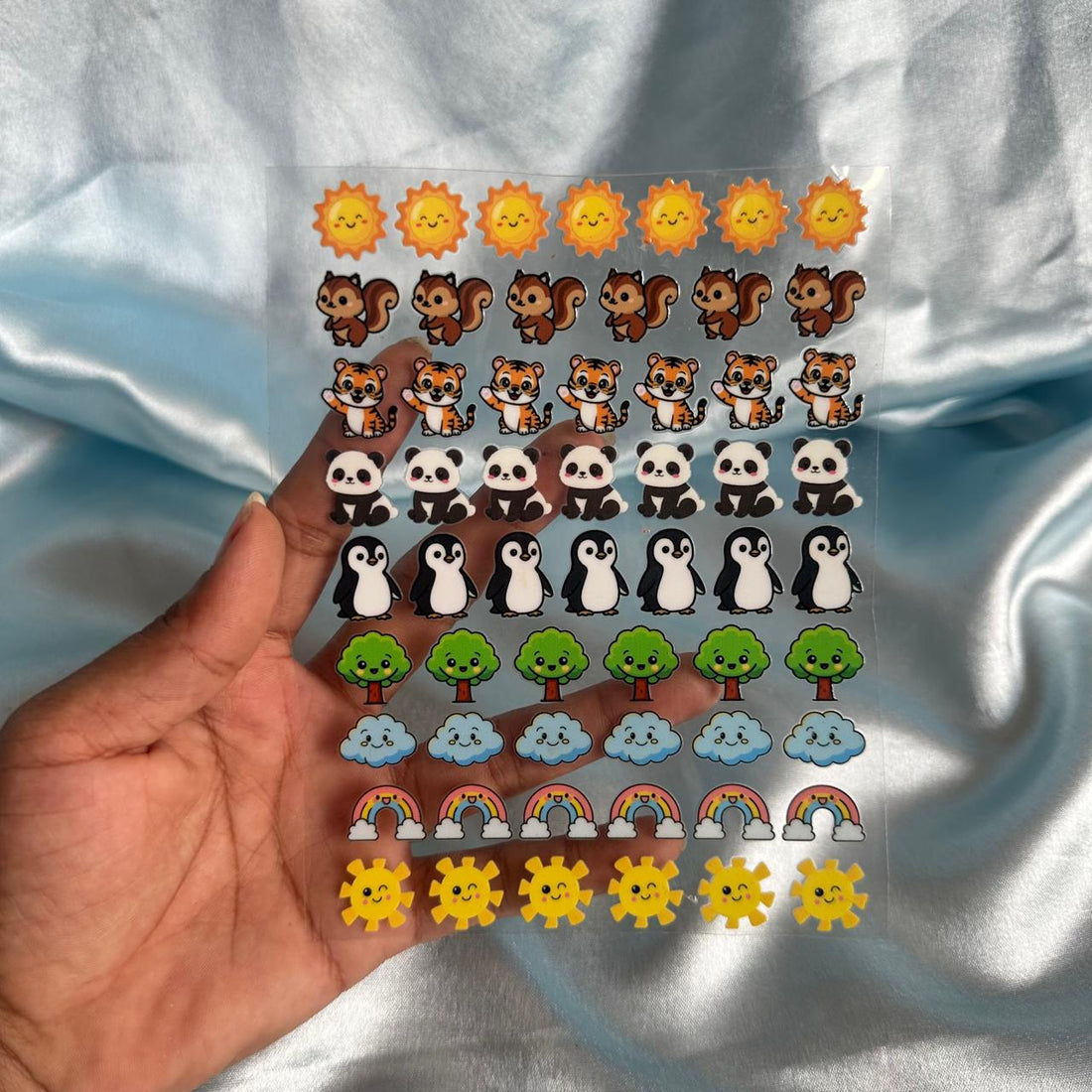 Cartoon peel off sticker sheet 002