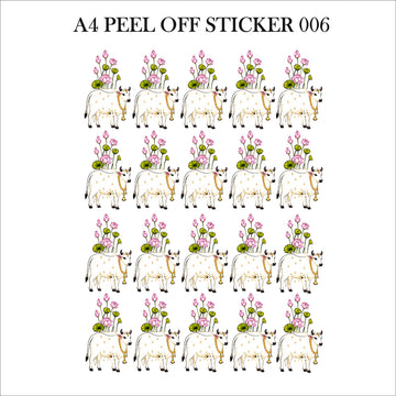 Ready peel off sticker sheet a4 006