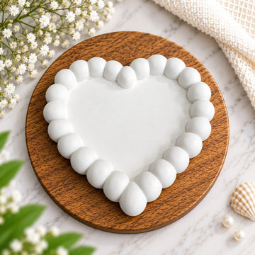 Bubble heart concrete plate