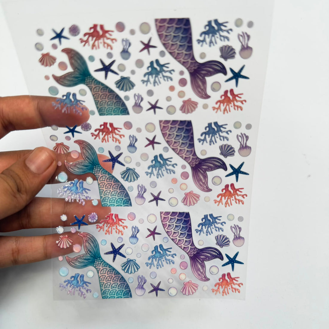 Ocean peel off sticker sheet A6