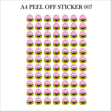 Ready peel off sticker sheet a4 007