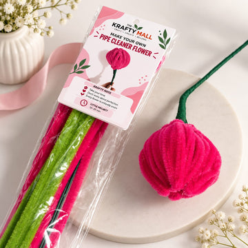 Pipe cleaner flower kit 05