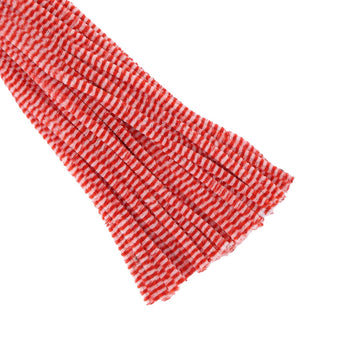 Chenille stripe pipe cleaner l.pink & red