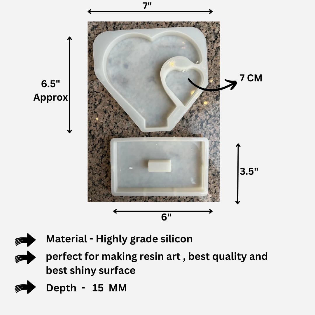 Heart frame mould with stand