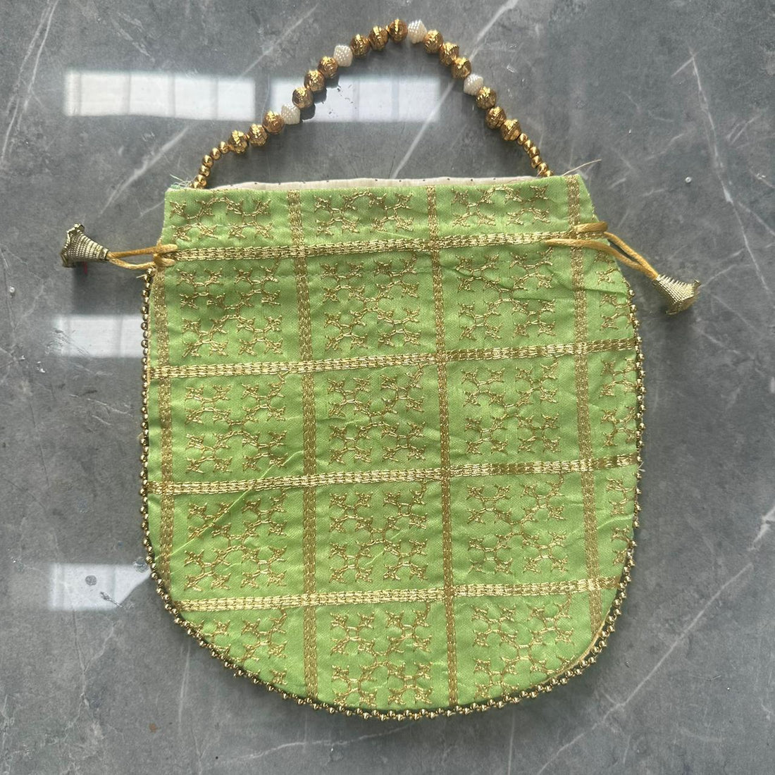 Light green Potli bag