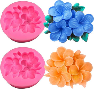 Plumeria flower candle mould