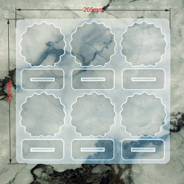 6 cavity big dashboard agate mould