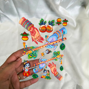 Flute peel off sticker sheet A6