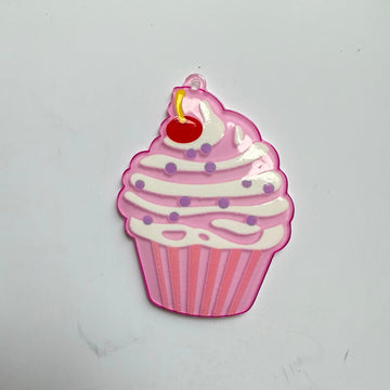 Acrylic charm cupcake