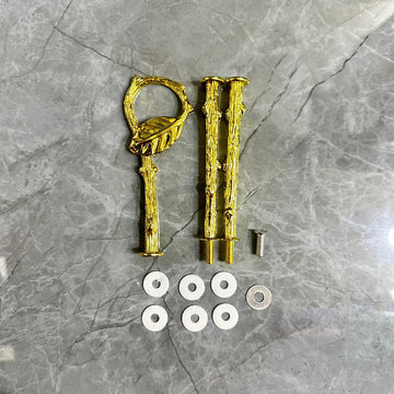 3 tier cake stand leaf metal fitting