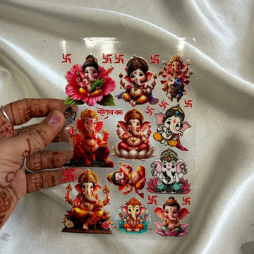 Ganeshji peel off sticker