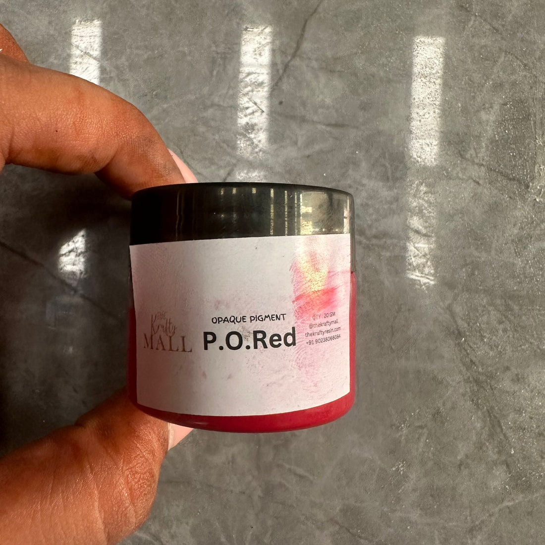 P.o red opaque pigment