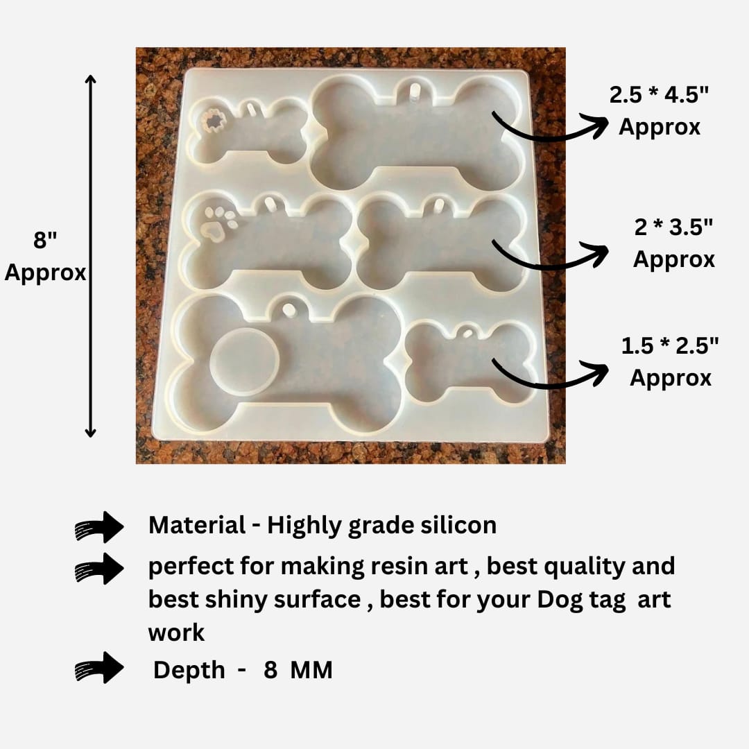 6 માં 1 ડોગ ટેગ મોલ્ડ
