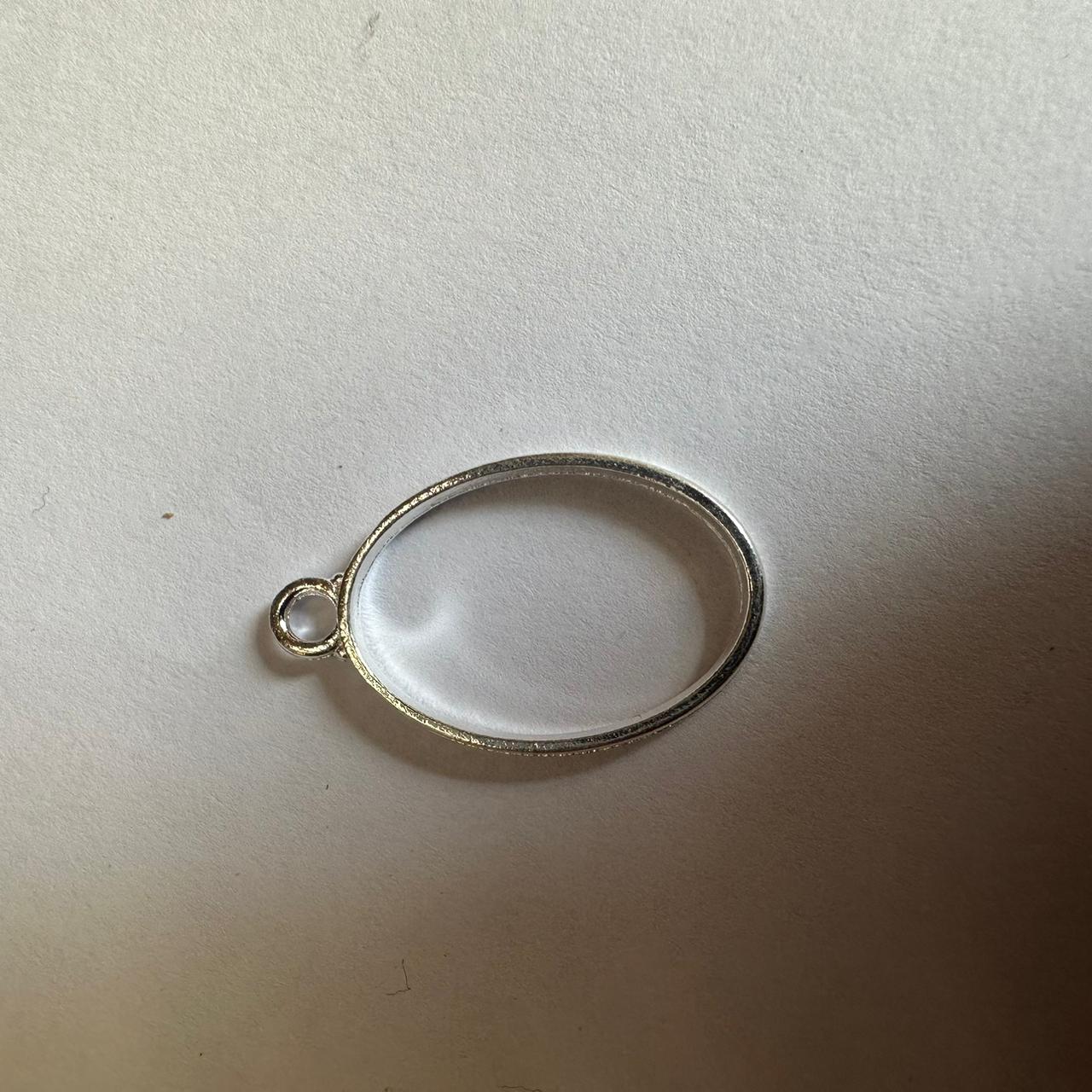 Mini bezel oval silver