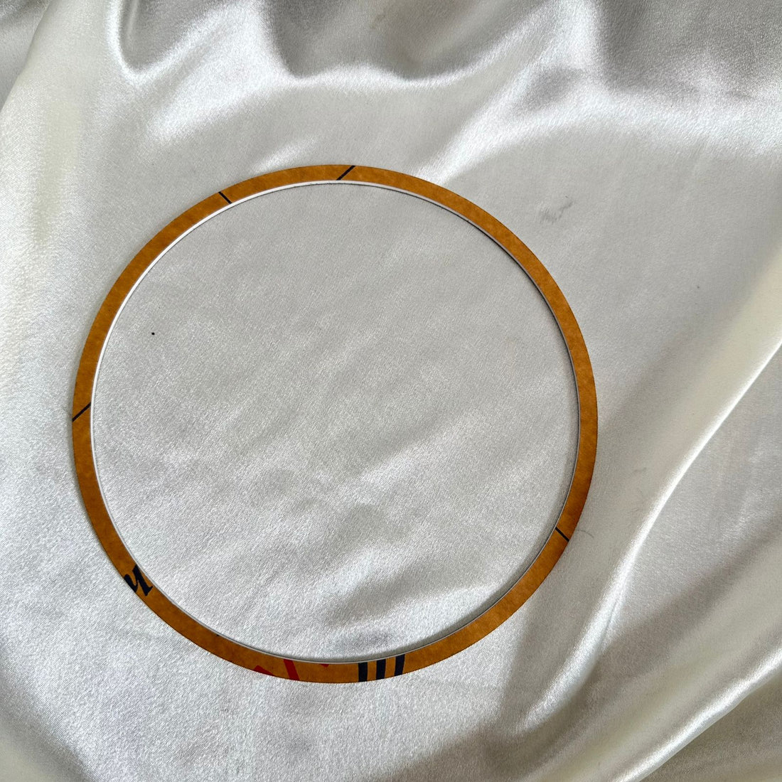 White acrylic border ring 23 cms