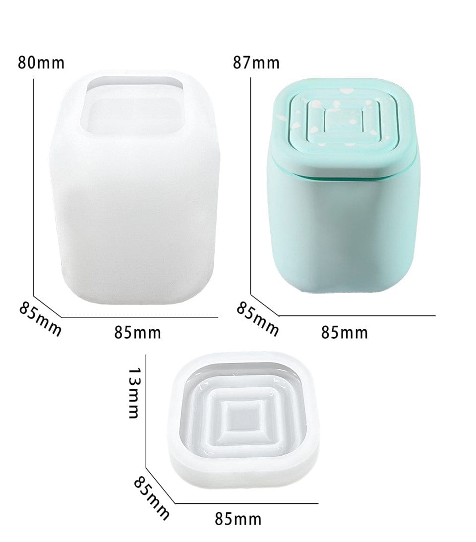 Square candle jar mould