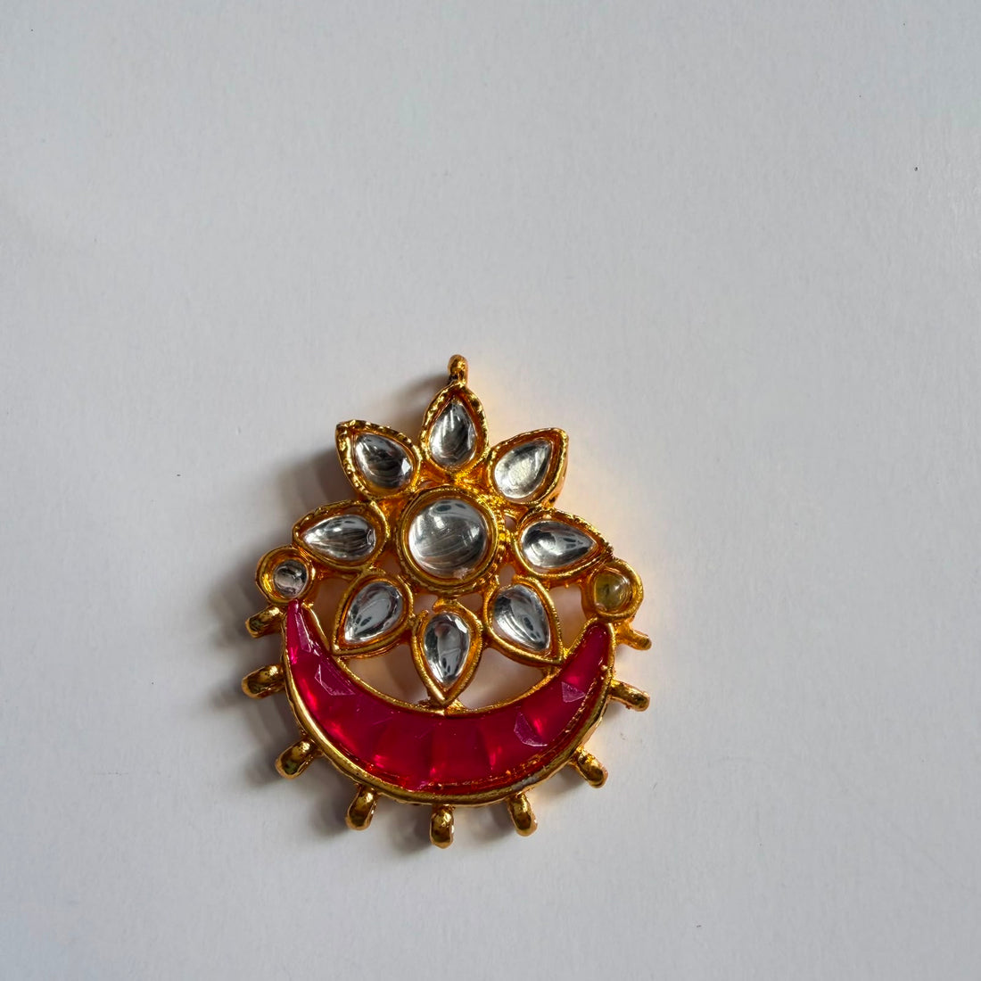 Kundan rakhi charm moon 002