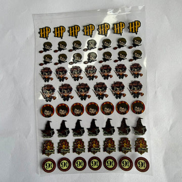 Harry Potter Cartoon peel off sticker sheet 004