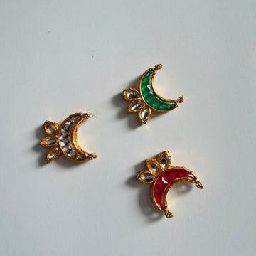 Kundan rakhi charm moon 004