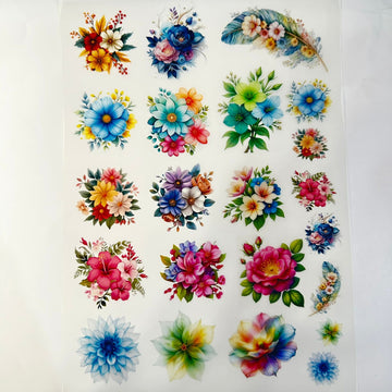 Flower insert sheet 010