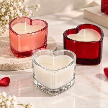 Heart tealight candle jar