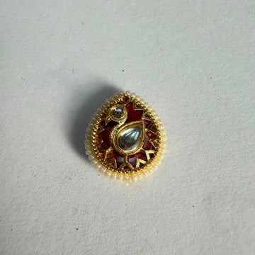 Drop Kundan rakhi charm 002