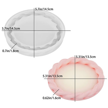 Large Design Love Twist Plate Tray Mould