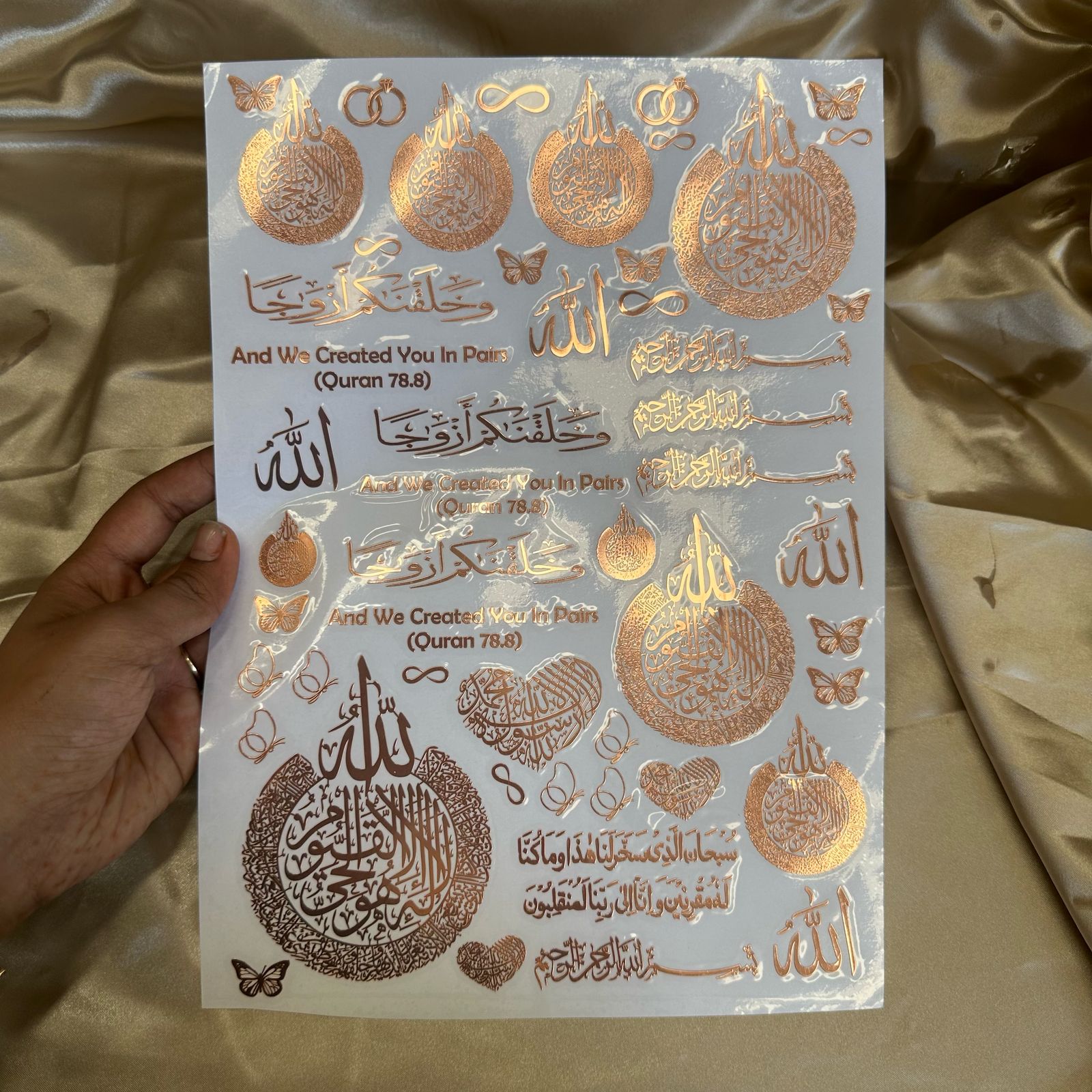 Metal sheet customise A4