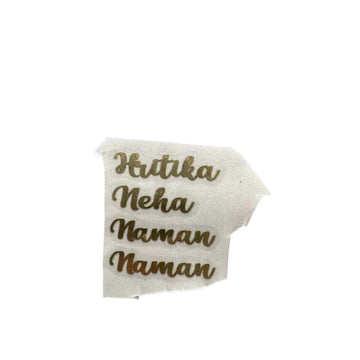 Rakhi metal sticker customise (50 names)