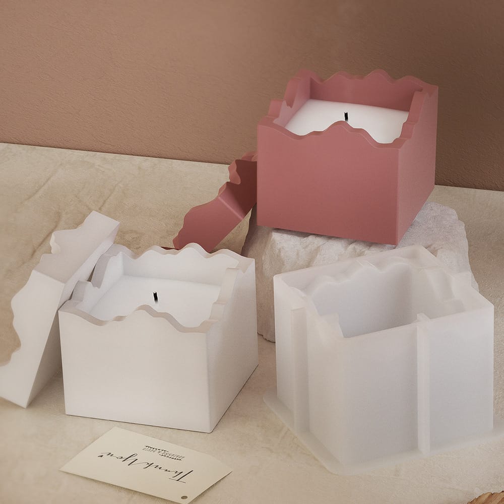 Square candle & storage jar mould