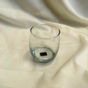 Curve round candle glass