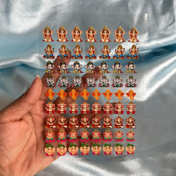 Ganeshji peel off sticker sheet