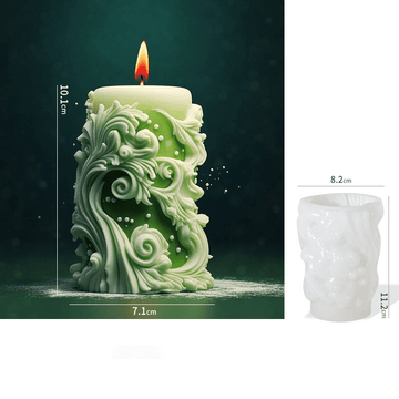 Irregular wave pillar candle mould