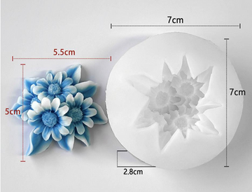 Flower candle mould
