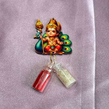 Kumkum chawal bottle set little krishna 003